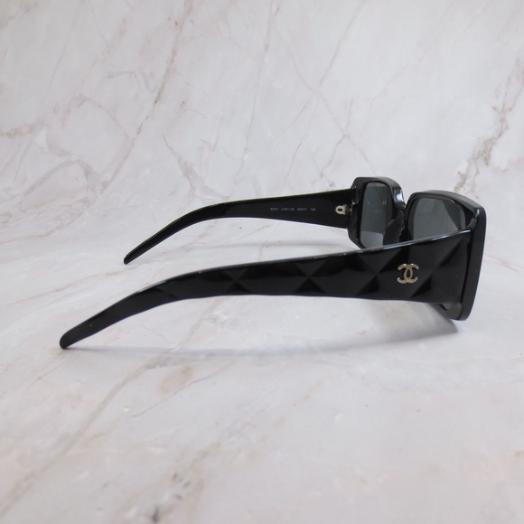 Chanel 5045 Rectangle Sunglasses Black Quilted CC Logo 501/18 55-17 135 Italy main image 7
